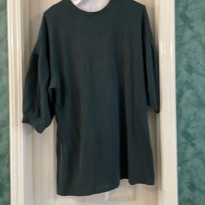 Green puff sleep dress or tunic